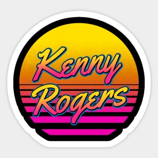 Kenny Personalized Name Birthday Retro 80s Styled Gift Sticker